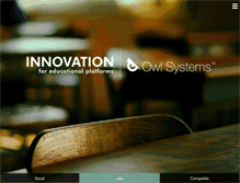 Tablet Screenshot of owl-systems.com